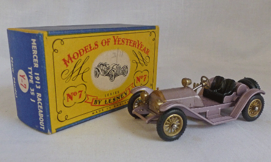 Picture of Matchbox Models of Yesteryear Y-7b Mercer Raceabout Lilac Black Tyres C Box