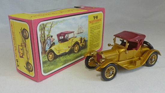Picture of Matchbox Models of Yesteryear Y-6c 1913 Cadillac Dark Gold F Box