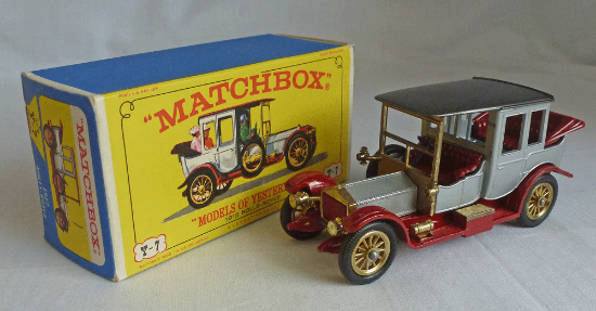 Picture of Matchbox Models of Yesteryear Y-7c 1912 Rolls Royce Grey Roof E Box 