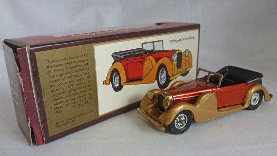 Picture of Matchbox Models of Yesteryear Y-11c Lagonda Orange/Gold H Box