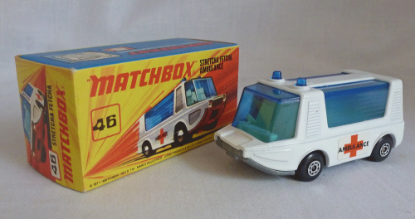 Picture of Matchbox Superfast MB46d Stretcha Fetcha Ambulance with UNPAINTED Base