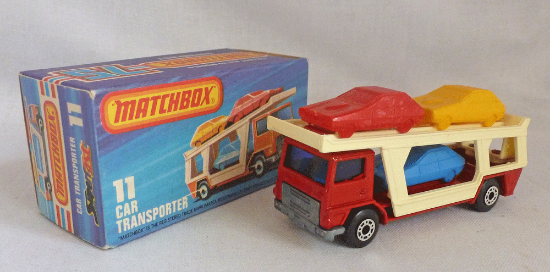 Picture of Matchbox Superfast MB11f Car Transporter Red 