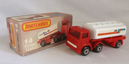 Picture of Matchbox Superfast MB14f Leyland Tanker Red with "elf" Labels