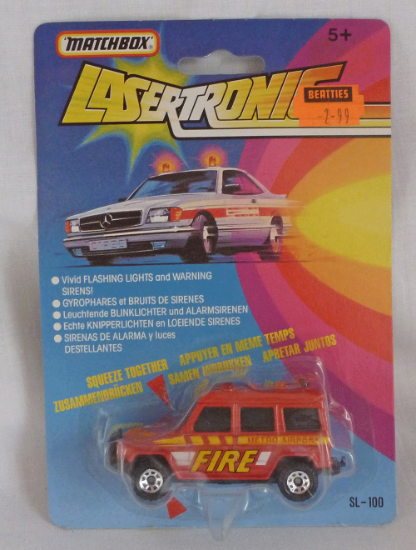Picture of Matchbox Lasertronic MB30 Mercedes G-Wagon Red Fire Vehicle 