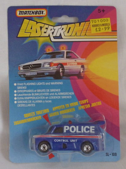 Picture of Matchbox Lasertronic MB72 Ford Transit Supervan Blue Police Control Unit
