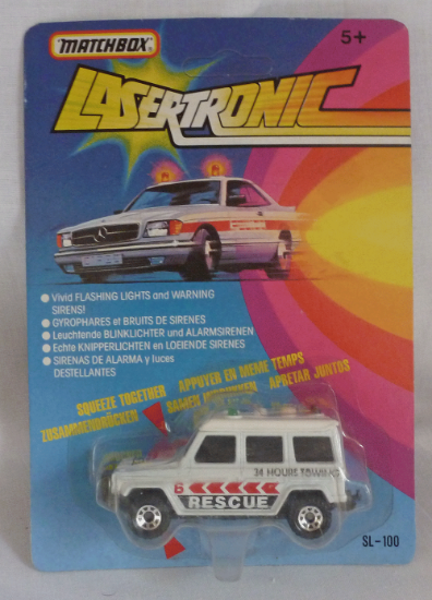 Picture of Matchbox Lasertronic MB30 Mercedes G-Wagon White Auto Rescue