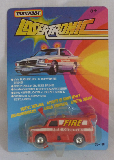 Picture of Matchbox Lasertronic MB72 Ford Transit Supervan Red Fire Observer