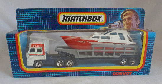 Picture of Matchbox Convoy CY22 DAF Boat Transporter "Lakeside Shark"