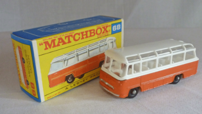 Picture of Matchbox Toys MB68b Mercedes Coach Orange F Box