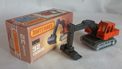 Picture of Matchbox Superfast MB32f Excavator Red