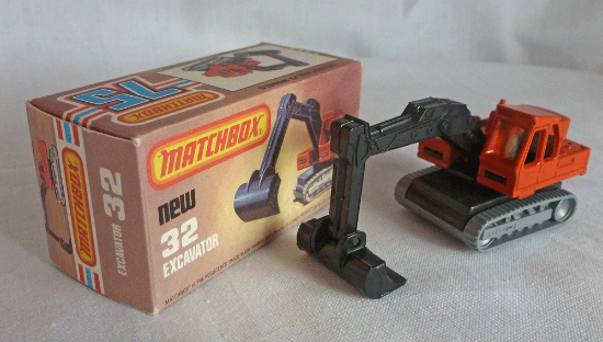 Picture of Matchbox Superfast MB32f Excavator Red