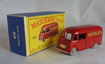Picture of Matchbox Toys MB69a Commer Van "Nestle's" Red GPW