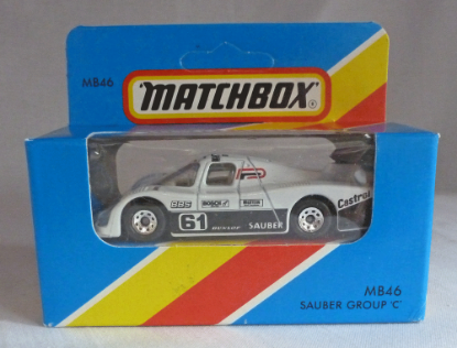 Picture of Matchbox Blue Box MB46 Sauber Group C White [A]