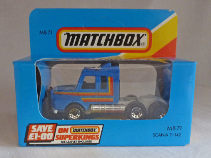 Picture of Matchbox Blue Box MB71 Scania T-142 Truck Blue [C]