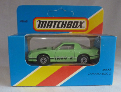Picture of Matchbox Blue Box MB68 Camaro Iroc-Z Green with 5A Wheels