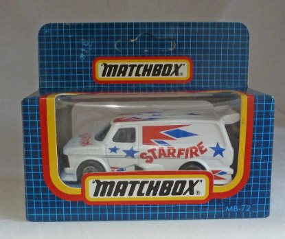 Picture of Matchbox Dark Blue Box MB72 Ford Supervan "Starfire"