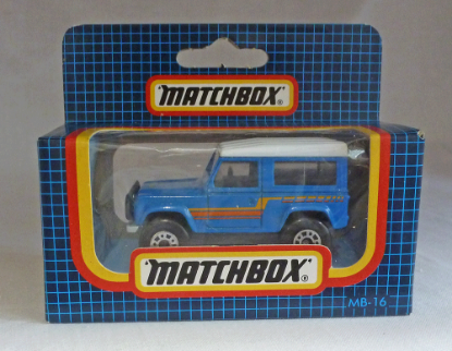 Picture of Matchbox Dark Blue Box MB16 Land Rover Blue