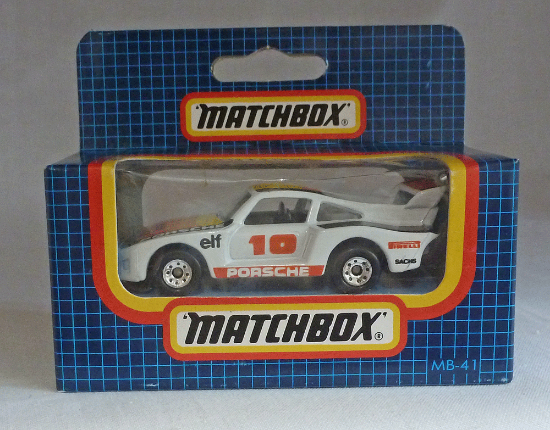 Picture of Matchbox Dark Blue MB41 Racing Porsche White