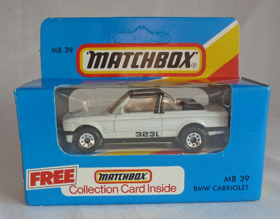 Picture of Matchbox Blue Box MB39 BMW 323i Cabriolet White