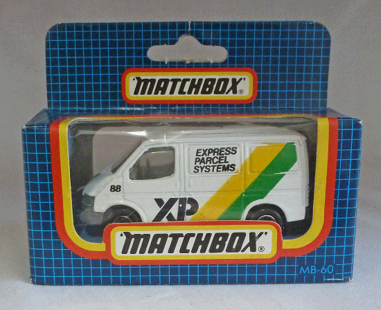 Picture of Matchbox Dark Blue Box MB60 Ford Transit Van "XP Express Parcel Systems"