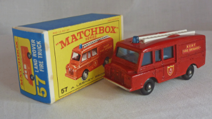 Picture of Matchbox Toys MB57c Land Rover Fire Truck with BPW E4 Box