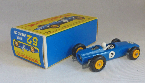 Rockertron Toys. Matchbox Toys MB52b BRM Racing Car Blue with NUMBER 3 ...