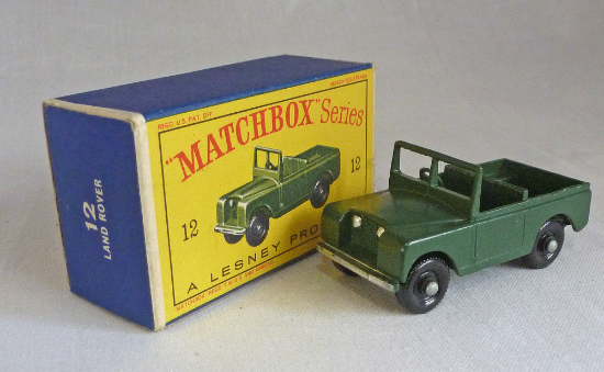 Picture of Matchbox Toys MB12b Land Rover with Fine Tread BPW D Box