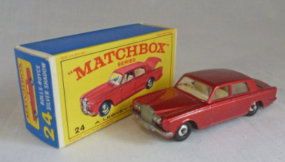 Picture of Matchbox Toys MB24c Rolls Royce Silver Shadow with Chrome Hubs E Box