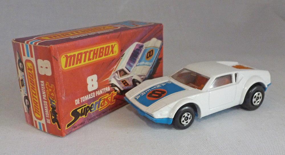 Vtg Matchbox Superfast No. 8 De Tomaso Pantera Made in England by ...