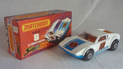 Picture of Matchbox Superfast MB8G De Tomaso Pantera Maltese Wheels MINT!