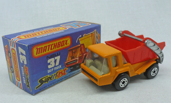 Picture of Matchbox Superfast MB37e Skip Truck ORANGE