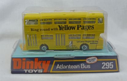 Picture of Dinky Toys 295 Atlantean Bus "Yellow Pages" with WHITE Interior 