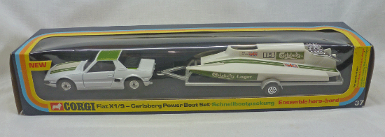 Picture of Corgi Toys Gift Set 37 Fiat X1/9 Carlsberg Power Boat Set