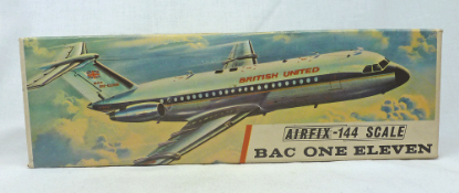 Picture of Airfix Series 2 Vintage Red Stripe Box BAC One Eleven "British United"