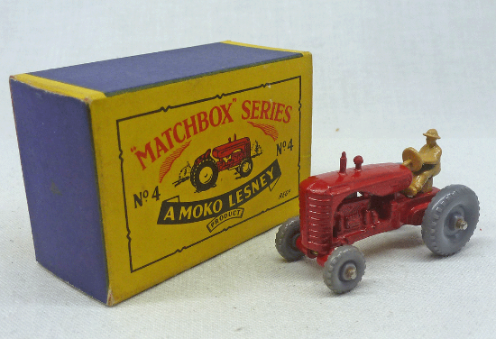 Picture of Moko Lesney Matchbox MB4b Massey Harris Tractor with GPW