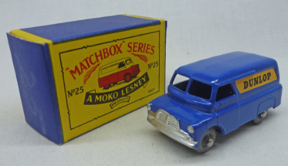 Picture of Moko Lesney Matchbox MB25a Bedford Dunlop Van with Metal Wheels B2 Box