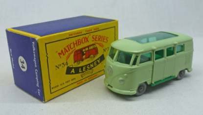 Picture of Lesney Matchbox Toys MB34b VW Camper Van with GPW C Box