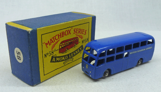 Picture of Moko Lesney Matchbox MB58a BEA Coach with 1st Type Decals B3 Box