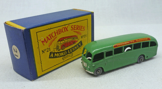 Picture of Moko Lesney Matchbox MB21b Bedford Duple Coach GPW B3 Box