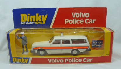Picture of Dinky Toys 243 Volvo Police Car with Red Interior