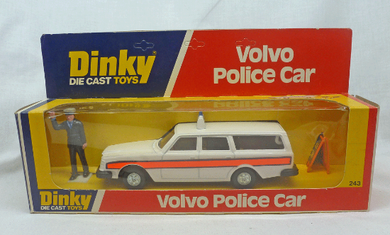 Picture of Dinky Toys 243 Volvo Police Car with Tan Interior 