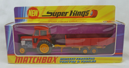 Picture of Matchbox SuperKings K-3 Massey Ferguson Tractor & Trailer Set