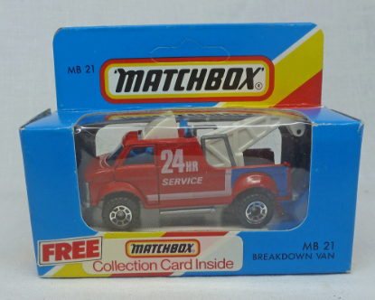 Picture of Matchbox Blue Box MB21 Breakdown Van Red