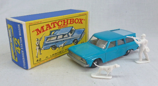 Picture of Matchbox Toys MB42b Studebaker Station Wagon Light Blue E3 Box