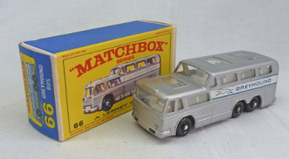 Picture of Matchbox Toys MB66c Greyhound Coach with CLEAR Windows