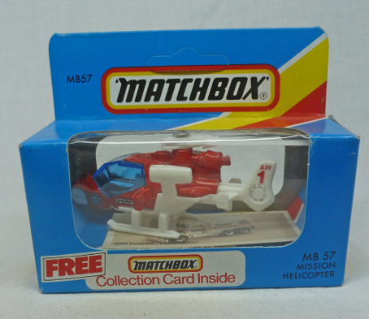 Picture of Matchbox Blue Box MB57 Mission Helicopter Red