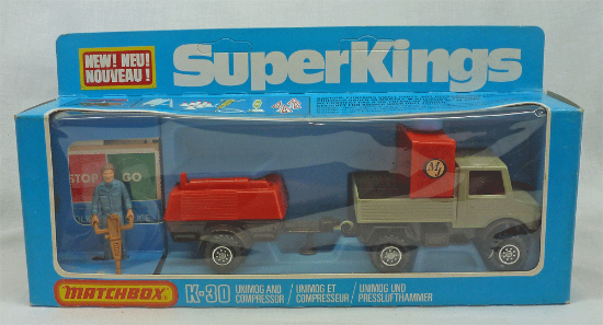 Picture of Matchbox Superkings K-30 Unimog & Compressor Grey