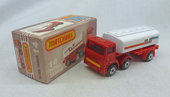 Picture of Matchbox Superfast MB14f Leyland Tanker Red with "elf" Labels