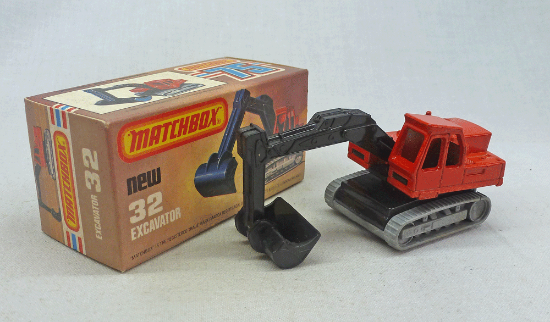 Picture of Matchbox Superfast MB32f Excavator Red
