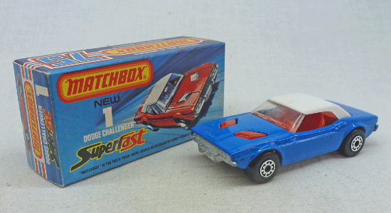 Picture of Matchbox Superfast MB1g Dodge Challenger Darker Blue 